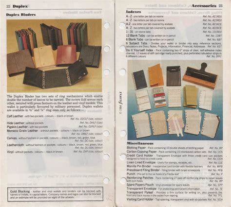 filofax in the 1980s.